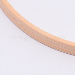 Anneaux de cerceaux en bambou&nbsp;WOOD-WH0103-82G