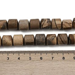 Natürliches Bild Jaspis Perlen Stränge&nbsp;G-G275-D19-10x10mm