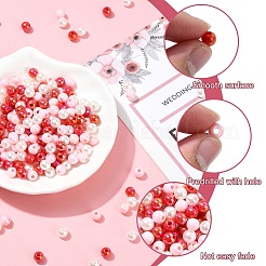 90pcs 3 couleurs perles acryliques opaques&nbsp;MACR-YW0003