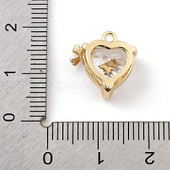 Ottone micro spianare pendenti zirconi&nbsp;KK-K371-40B-G