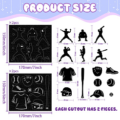 Papier silhouette&nbsp;AJEW-WH0529-011