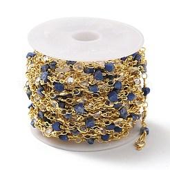 Chaînes de perles de sodalite naturelles coeur faites à la main&nbsp;CHC-M024-18G