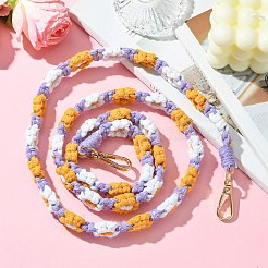 Alliage avec tissage de coton pour porte-clés bricolage&nbsp;AJEW-CJ0001-32B