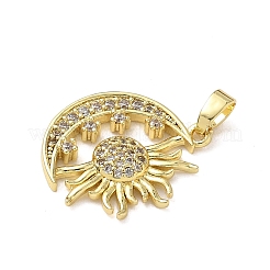Colgante micropavé cubic zirconia de latón&nbsp;KK-P334-28G