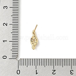 DIY Messing Micro Pave Zirkonia Ohrring Zubehör&nbsp;KK-E791-16G