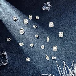 70 Stück 7 Stil DIY spitz zurück K9 Glas Strass Cabochons&nbsp;RGLA-CA0001-07