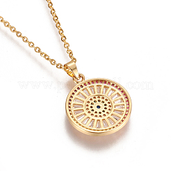 Collares colgantes de acero inoxidable 304&nbsp;NJEW-E138-04G