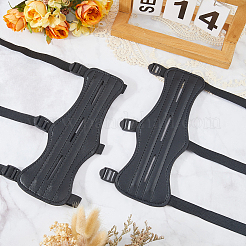 2 Stück Armschutz aus PU-Leder für Bogenschießen&nbsp;AJEW-CL0002-74