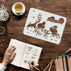 Wiederverwendbare Zeichenschablonen aus Kunststoff&nbsp;DIY-WH0202-298
