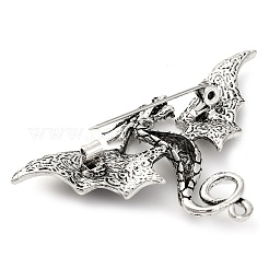 Legierung Kristall AB Strass Drachen Brosche&nbsp;JEWB-Z031-02AS