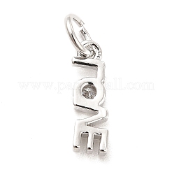 Estante de latón chapado charms zirconia cúbico&nbsp;KK-K270-25P
