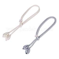 2 Stück 2 Farben Nylon-Tropfen-Vorhanghalterseil&nbsp;AJEW-TADJ0001-33
