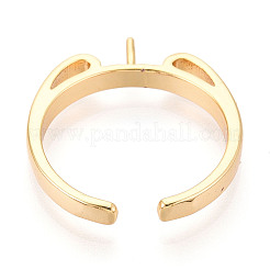 Fassungen für Cup-Peg-Ringe aus Messing&nbsp;KK-N274-36G