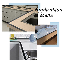 TPE zusammenklappbare Duschschwelle Wasserdamm&nbsp;AJEW-WH0258-908B