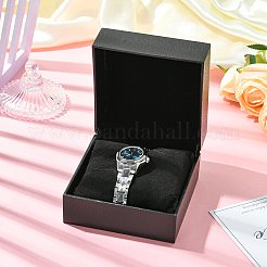 Scatole per orologi in similpelle con motivo litchi&nbsp;CON-WH20013-02B