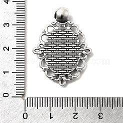 Supports de cabochon en alliage de style tibétain&nbsp;X-TIBEP-N003-31AS