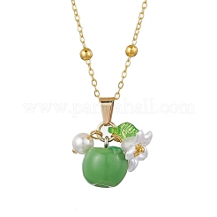 Colliers pendentifs fruits en résine&nbsp;NJEW-JN05204-05