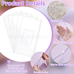 120 Stück transparente A6-PVC-Kunststoff-Reißverschlussbeutel&nbsp;ABAG-WA0001-04