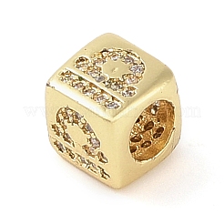 Perle europee in zircone chiaro con micro pavè di zirconi chiari&nbsp;KK-K368-01G-07