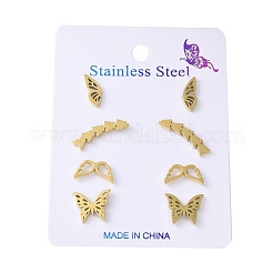 Ensembles de boucles d'oreilles en acier inoxydable 304&nbsp;EJEW-S248-03C-G