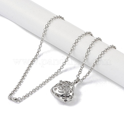Pendants de colliers de laiton strass&nbsp;NJEW-G089-16E-P