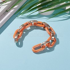 Handgefertigte undurchsichtige Acrylkabelketten&nbsp;AJEW-JB00890-04
