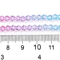 Colori sfumati da cuocere fili di perline di vetro&nbsp;LS-DGLA-A039-T4mm-A06
