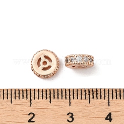 Cremagliera in ottone placcatura perline zirconi&nbsp;KK-K273-13RG
