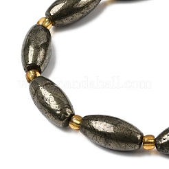 Chapelets de perles de pyrite naturelle &nbsp;G-Z131-A01-02
