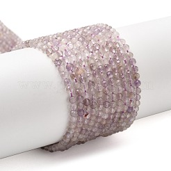 Facettierten natürlichen Amethyst Perlen Stränge&nbsp;G-RM241221-B42