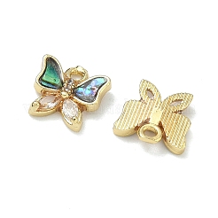 Ciondoli in ottone zirconi chiari micro pavé&nbsp;KK-F926-03G