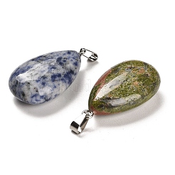 Pendentifs en pierres précieuses mixtes naturels et synthétiques&nbsp;G-M424-07P