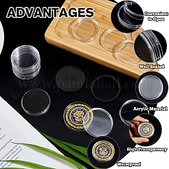 60 boîte de rangement pour pièces de monnaie en acrylique&nbsp;CON-FH0001-62A