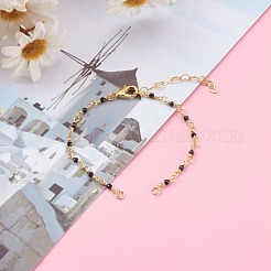 Naturspinell handgemachte Perlenketten Armbandherstellung&nbsp;AJEW-JB00907-01