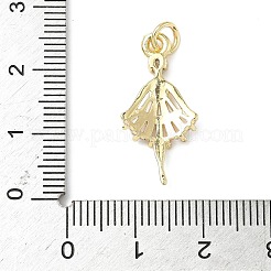 Pendentifs avec zircon cubiques à micro-pavés en laiton&nbsp;ZIRC-I356-08G-02