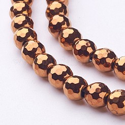 Non magnetici perle ematite sintetico fili&nbsp;X-G-G092-10mm