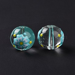 Perle di vetro trasparente&nbsp;LAMP-B021-03B-02