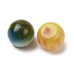 Zweifarbige Cabochons aus Harz und Glitzerpulver&nbsp;RESI-K033-09