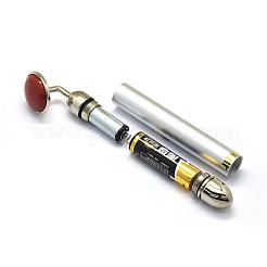 Bastoncini elettrici per massaggi in diaspro rosso naturale&nbsp;G-E515-13L