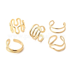 5 anello aperto in acciaio inossidabile 304 per donna&nbsp;RJEW-K313-04G