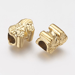 Placcatura ionica (ip) 304 perline europee in acciaio inossidabile&nbsp;STAS-J022-016G