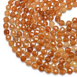Chapelets de perles en aventurine rouge naturelle&nbsp;G-K389-B48-01