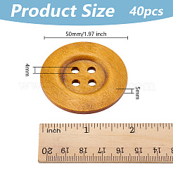 40 bouton en bois&nbsp;BUTT-OC0001-53A