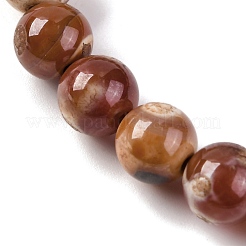 Naturelles feu crépitent agate perles brins&nbsp;G-G163-A01-02