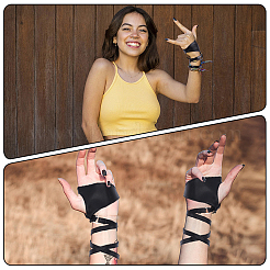 1 Paar sexy Wickelarmbänder aus Kunstlederband&nbsp;AJEW-CL0001-39