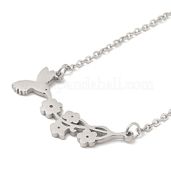 Collane con ciondolo in acciaio inossidabile 304 anti-ossidazione&nbsp;NJEW-H010-01P