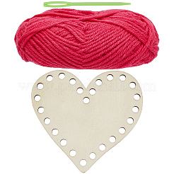 DIY Herz-Holz-Strickwebstuhl-Kits&nbsp;DIY-CY0003-10B