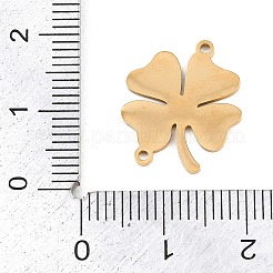 Kleeblatt-Anhänger aus Edelstahl 304 zum St. Patrick's Day&nbsp;STAS-Z183-04G