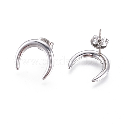 Orecchini a bottone in acciaio inossidabile 304&nbsp;EJEW-I235-05