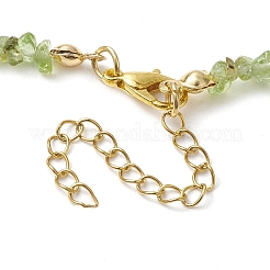 Natürliche Peridot-Fußkettchen&nbsp;AJEW-AN00592-09